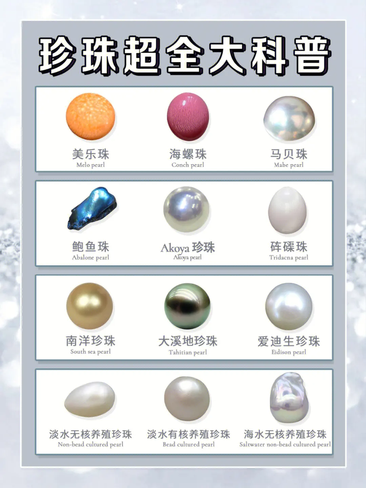 珍珠都有哪些种类？